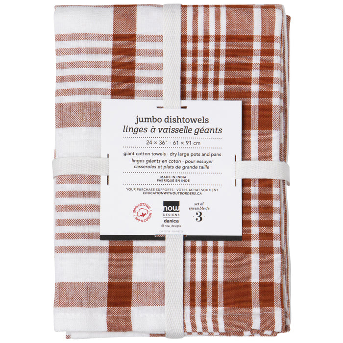 Chestnut Brown Jumbo Towel Set of 3