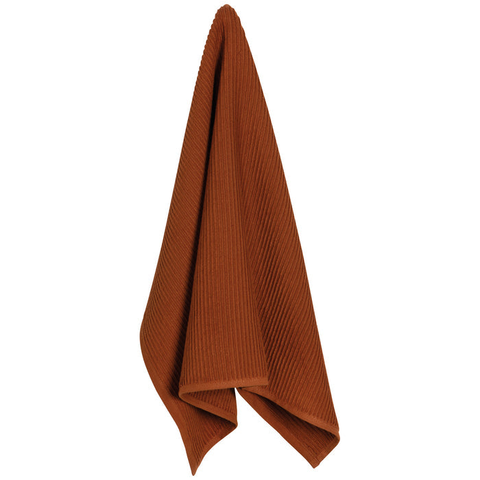 Chestnut Brown Ripple Dishtowel