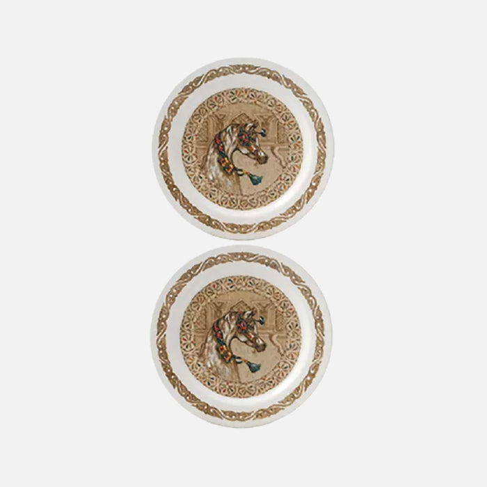 Chevaux Du Vent Coaster/ Bread Plate, 12.8cm, Set of 2