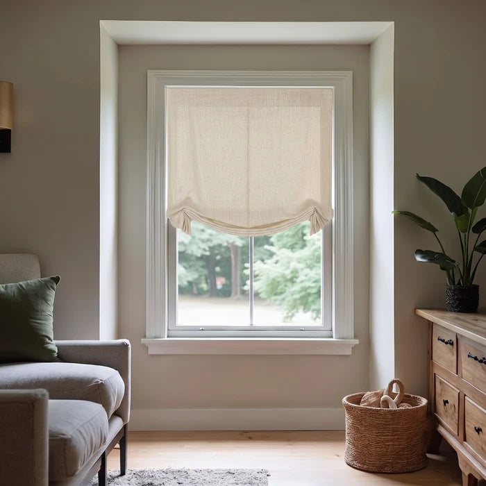 Cloud Cotton Sheer | Tulip Relaxed Roman Shades