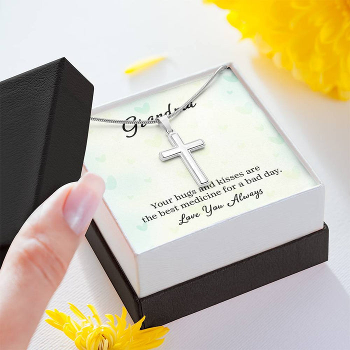 Cross Necklace for Grandma Gifts for Granny from Grandchildren