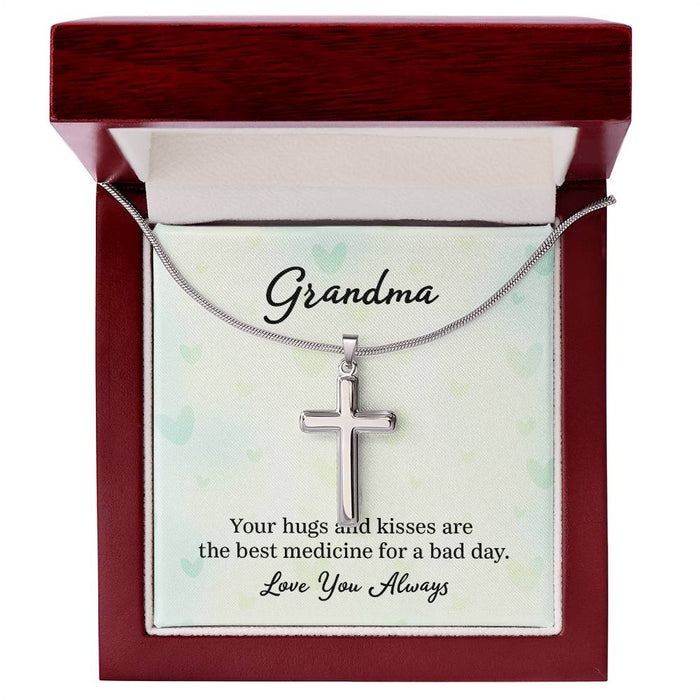 Cross Necklace for Grandma Gifts for Granny from Grandchildren