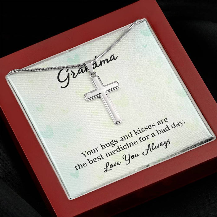 Cross Necklace for Grandma Gifts for Granny from Grandchildren