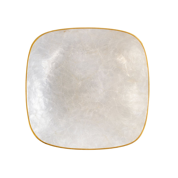 Crushed Shell Square Bowl