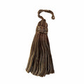 Brown tassel on a white background