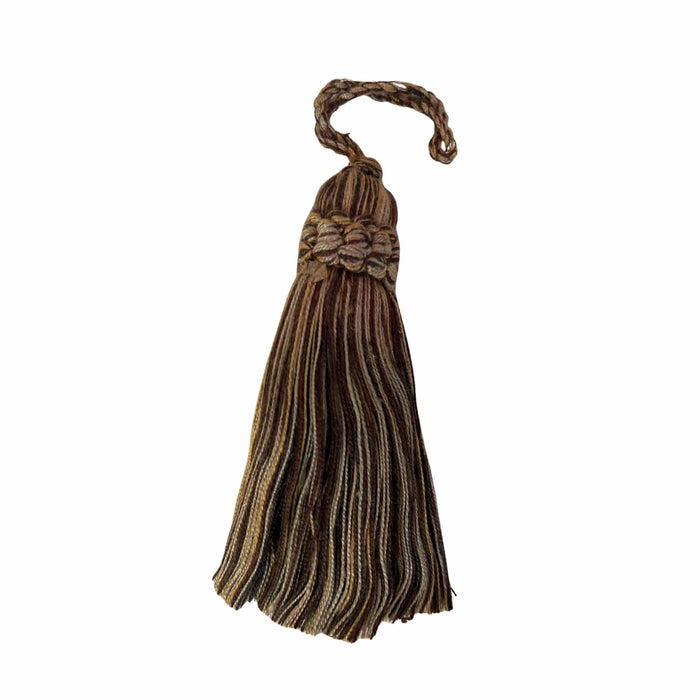 Brown tassel on a white background