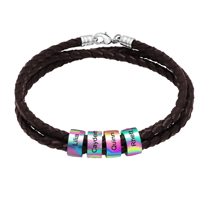 Brown + Colored Beads