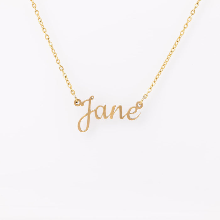 Customizable Name Necklace Gold, Rose Gold, or Silver. Birthday Gifts