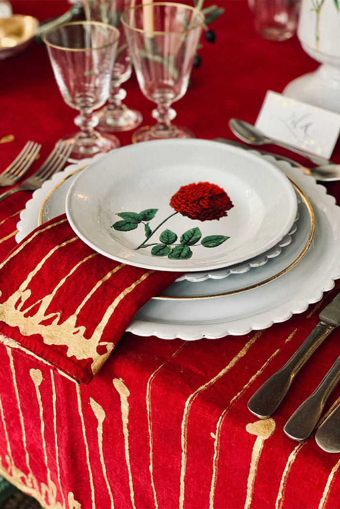 Daisy Dessert Plate by Astier de Villatte, 21.5cm