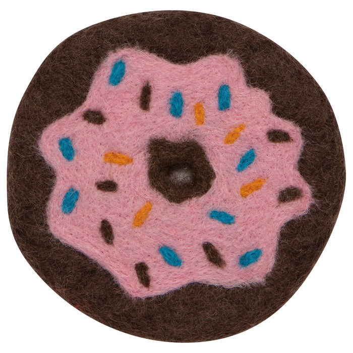 Donuts Felt Coasters Set of 4 Assorted