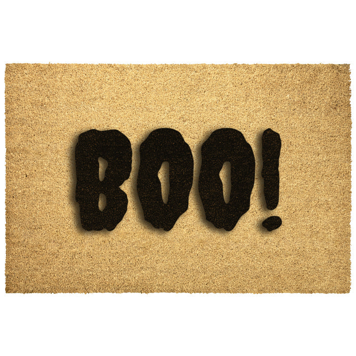 Door Mat Coir Welcome Mat Halloween Decor BOO! Mat