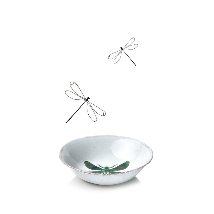 Dragonfly Soup Plate by Astier de Villatte