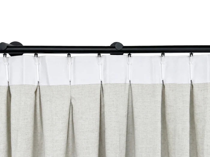 Drapery Header Sample | 7 Pleated Styles