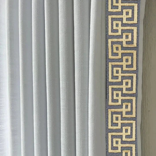 Drapery with Border Trim