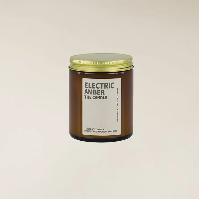Electric Amber Soy Candle Small