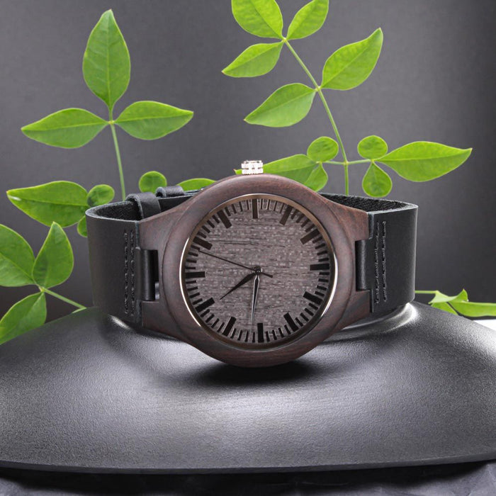 Engraved Gift Wooden Watch, Gift for Dad Christmas Birthday Gift