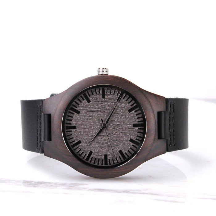 Engraved Gift Wooden Watch, Gift for Dad Christmas Birthday Gift