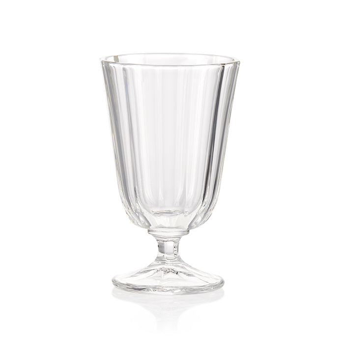 Faceted Red Wine Glass