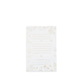 'Falling Flower' in Gold Foil Table Menu, Set of 12