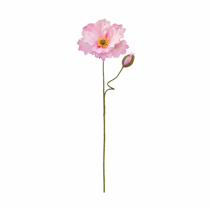 Faux Light Pink Iceland Poppy Flower
