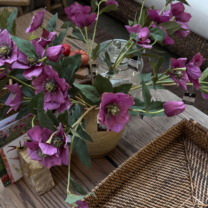 Faux Purple Winter Rose