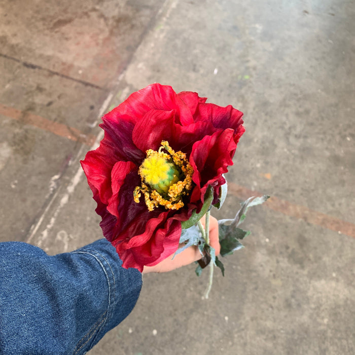 faux-ruby-opium-poppy-flower_Little-and-fox
