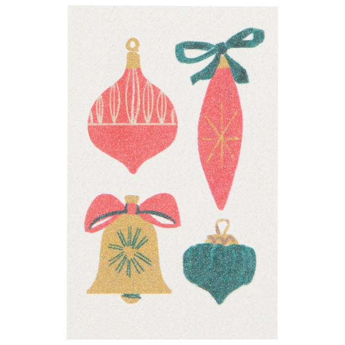 Festive Fir Christmas Pop Up Sponges Set of 4 Assorted