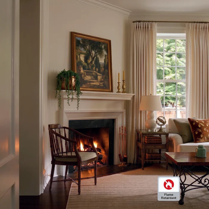 Finley Fireproof｜Linen-Texture Curtain