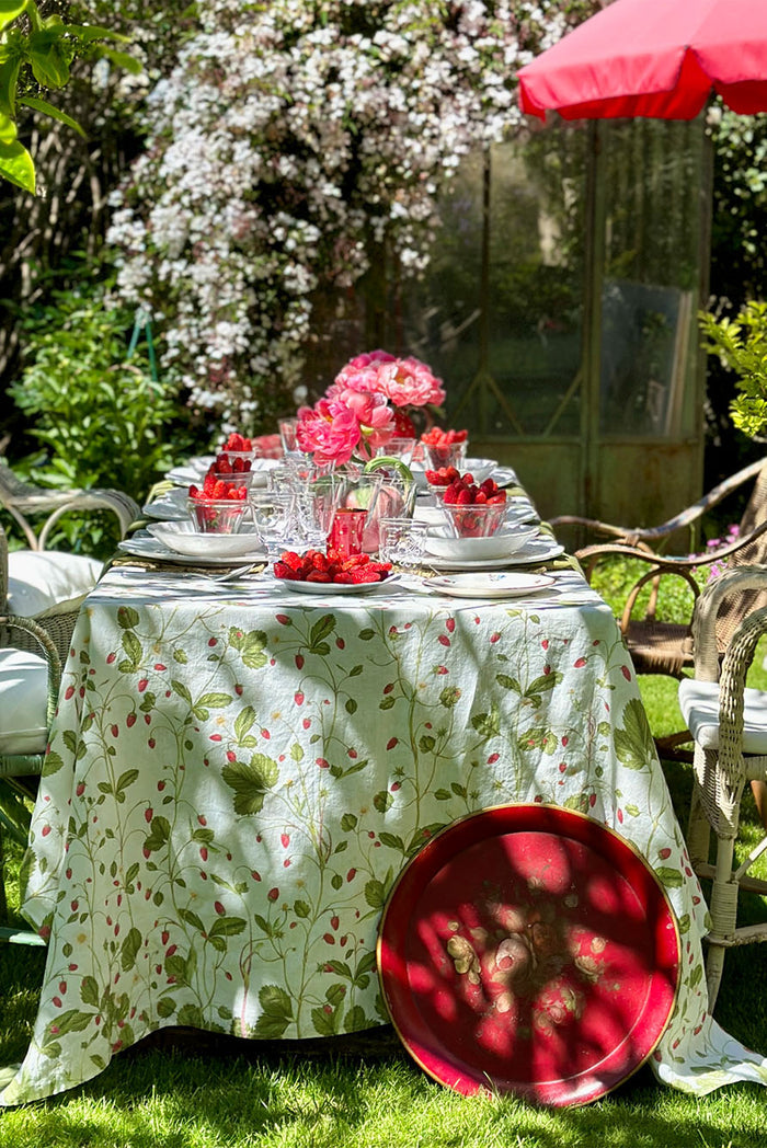 'Fraises des Bois' Linen Napkin