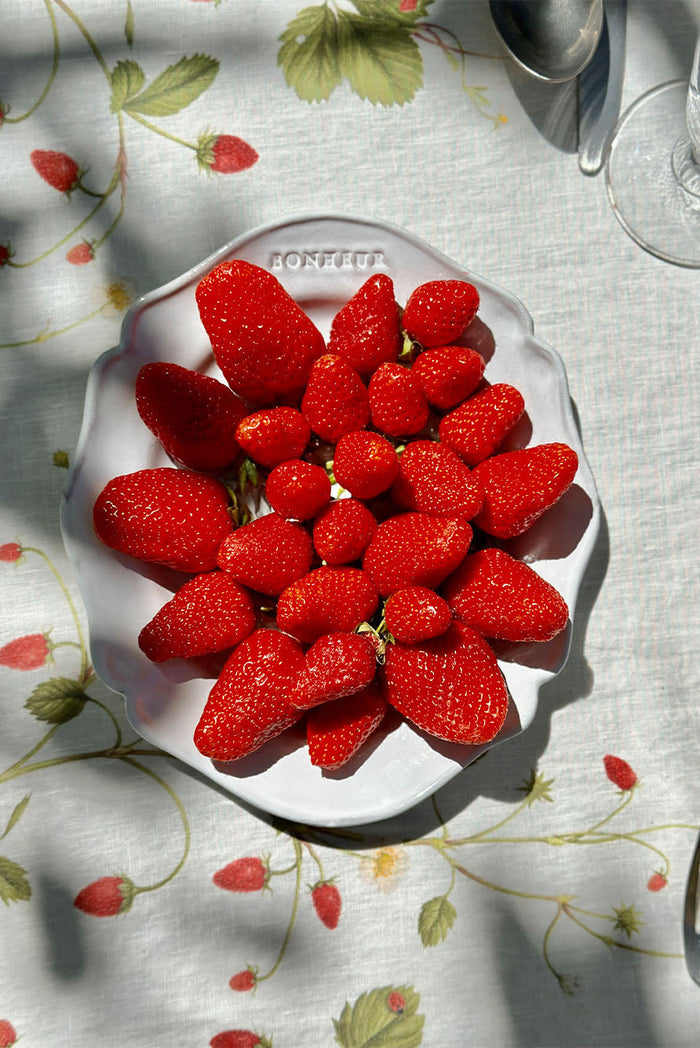 'Fraises des Bois' Linen Napkin