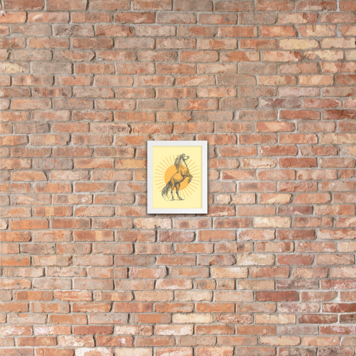 Framed Art, Poster, Sunburst Horse Poster, Wall Decor, Wall Art - Dakoda Goods & Co.