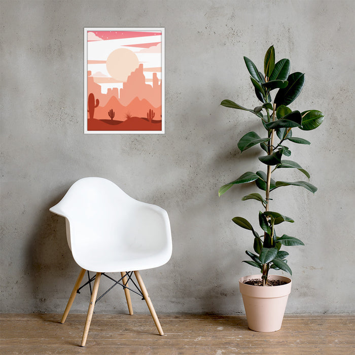 Framed Poster, Desert Scene, Midwest, Poster, Wall Decor, Wall art - Dakoda Goods & Co.
