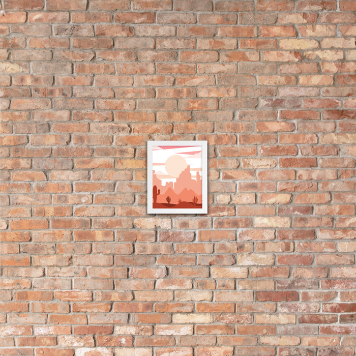 Framed Poster, Desert Scene, Midwest, Poster, Wall Decor, Wall art - Dakoda Goods & Co.