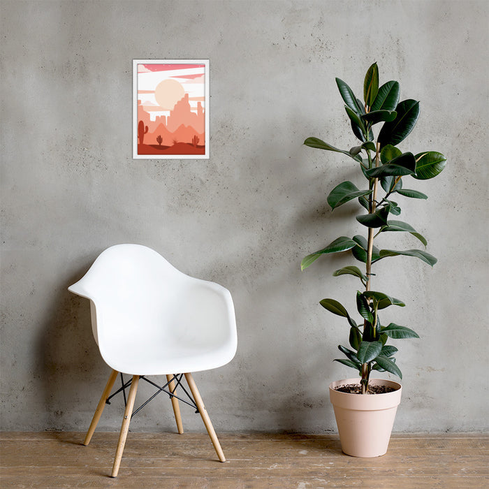 Framed Poster, Desert Scene, Midwest, Poster, Wall Decor, Wall art - Dakoda Goods & Co.