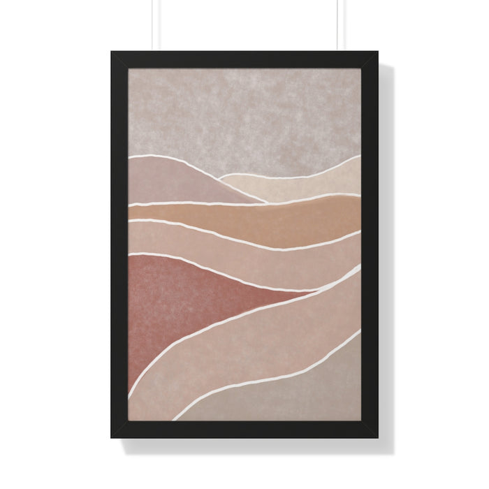 Framed Wall Art Modern Bohemian Landscape B Vertical Poster Wall Art