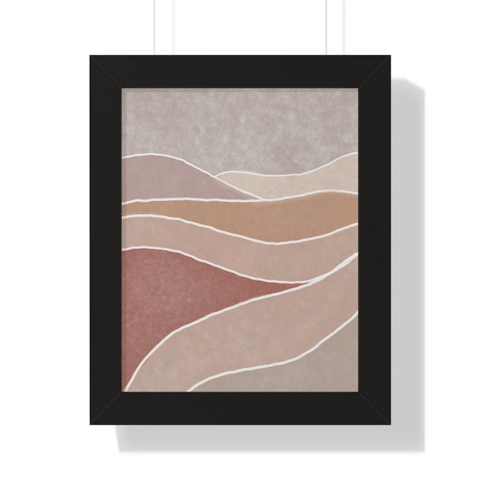 Framed Wall Art Modern Bohemian Landscape B Vertical Poster Wall Art