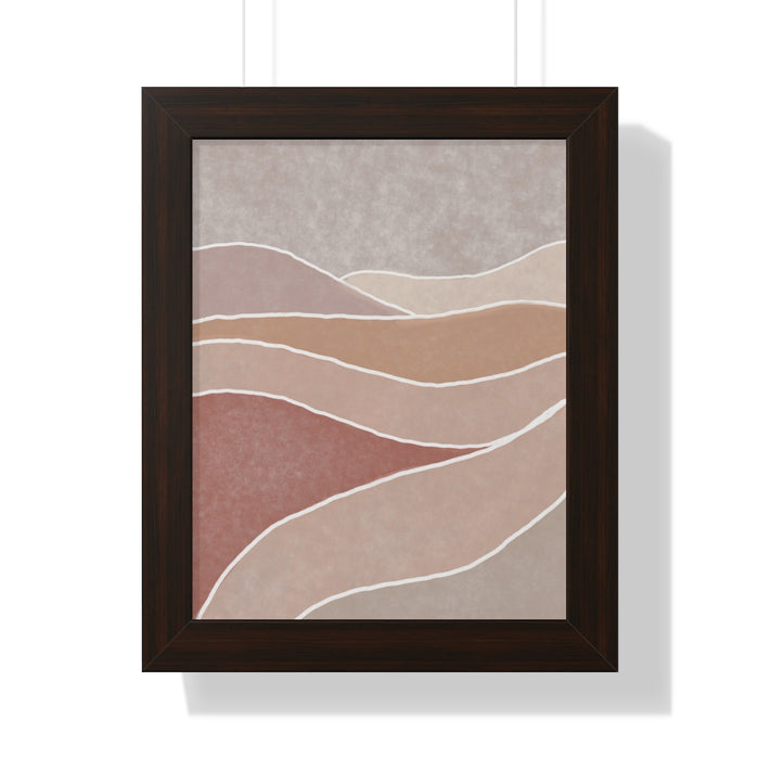 Framed Wall Art Modern Bohemian Landscape B Vertical Poster Wall Art
