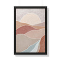 Framed Wall Art Vertical Poster Modern Boho Landscape Print