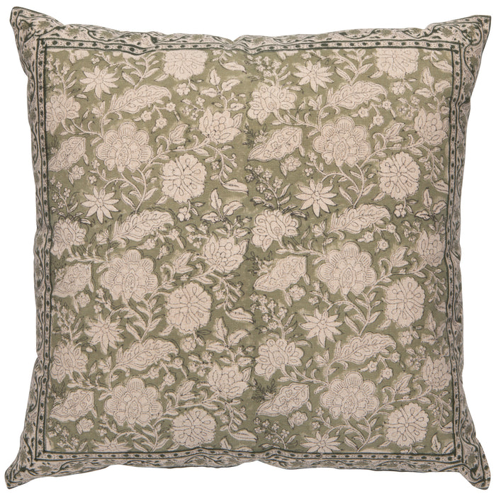 Freesia Embroidered Pillow 18 x 18 inch