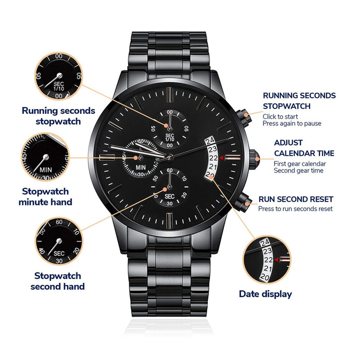 Gift for Husband Anniversary Gifts for Him, Waterproof Watch