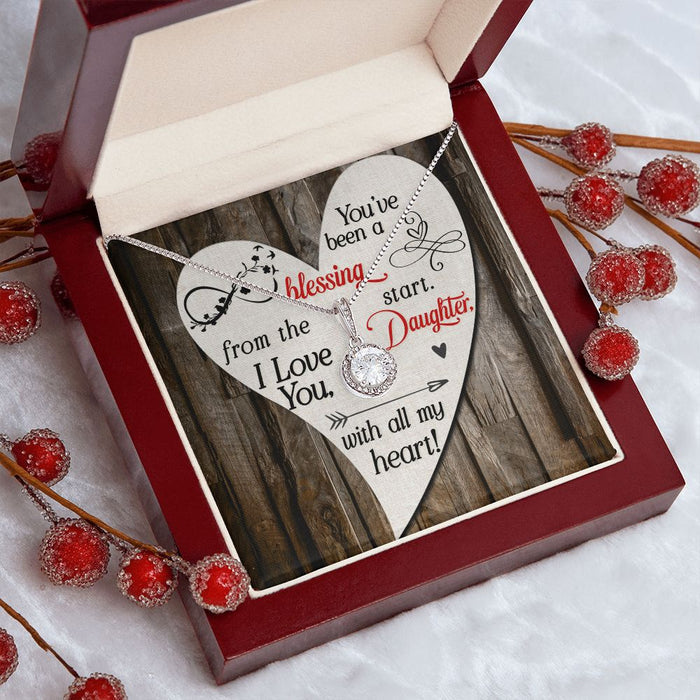 Gift to Daughter Necklace Gift Cubic Zirconia Silver Jewelry