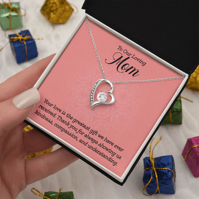 Gift to Mom from Kids Heart Necklace