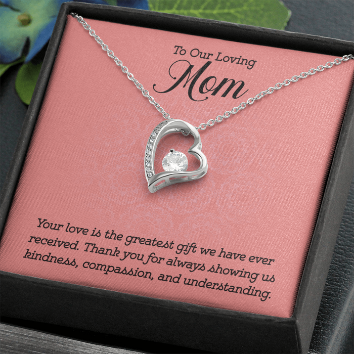 Gift to Mom from Kids Heart Necklace