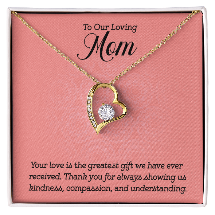 Gift to Mom from Kids Heart Necklace
