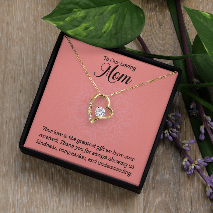 Gift to Mom from Kids Heart Necklace