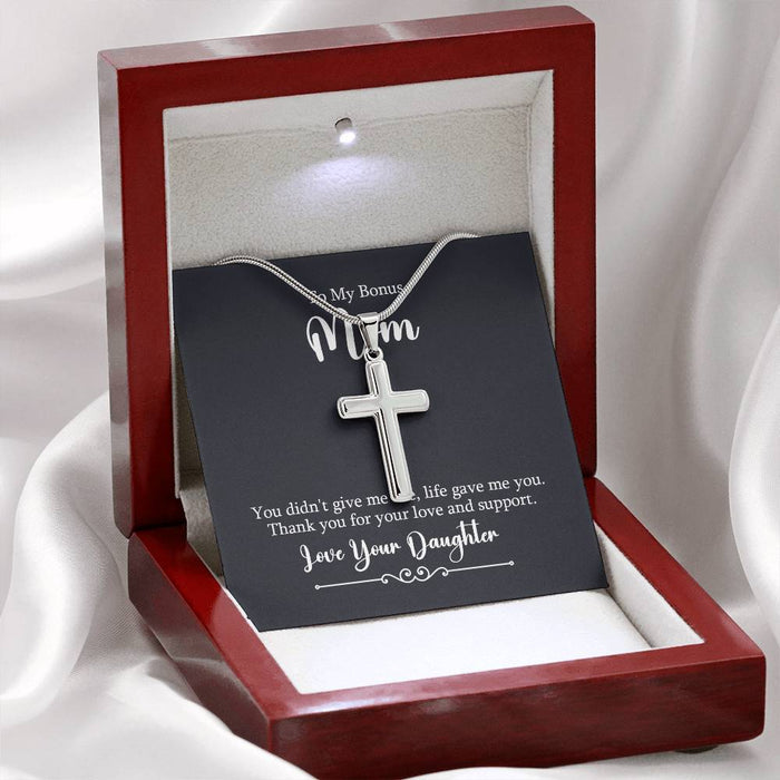 Gift to Mother-in-Law from Daughter Jewelry Cross Necklace