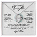 Gifts to Daughter Jewelry Necklace Gift from Mom to Daughter, White or Yellow Gold Finish