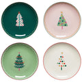 Glitzmas Appetizer Christmas Plates Set of 4