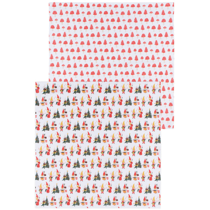 Gnome For The Holidays Floursack Dishtowels Set of 2