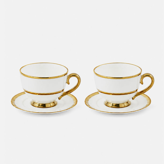 Golden Finds Oversized Tea Cups, Set of 2